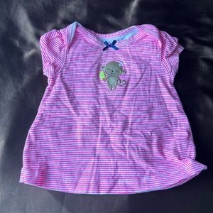 3/6 months girls monkey shirt